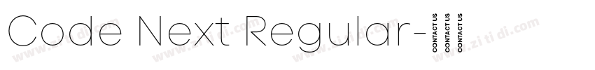 Code Next Regular字体转换